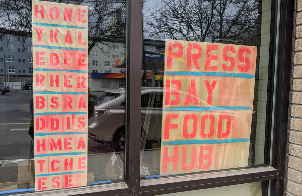 Window front for the PressBay Food Transfer Hub.