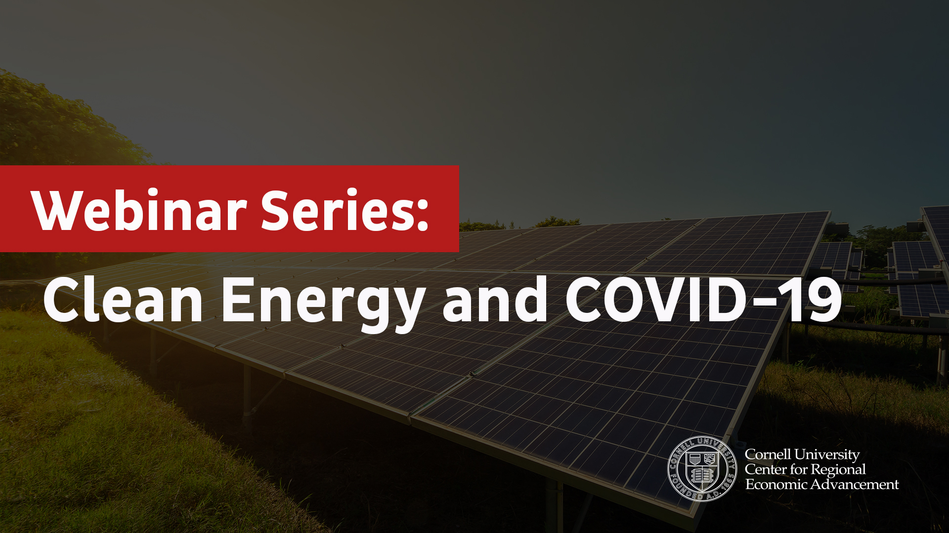 "Webinar Series: Clean Energy and COVID-19"