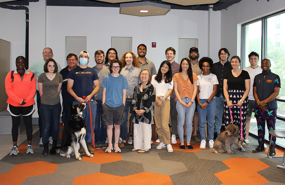 2021 Prototyping and ClimateTech Prototyping participants pose for a group photo in Rev.