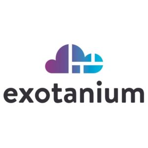 Exotanium logo featuring a colorful graphic cloud
