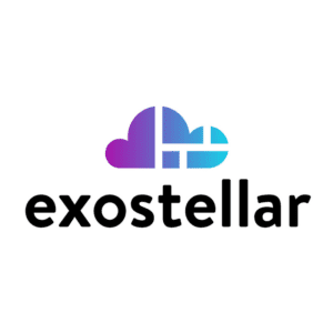 exostellar logo featuring a colorful cloud