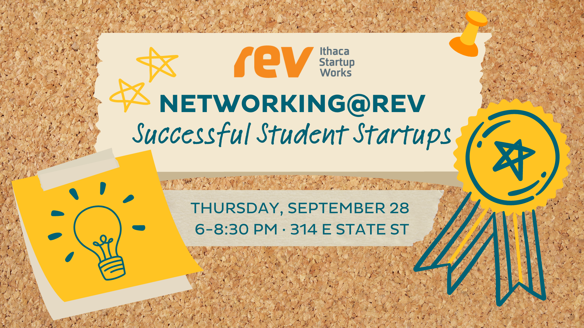 Networking@Rev: Successful Student Startups Graphic