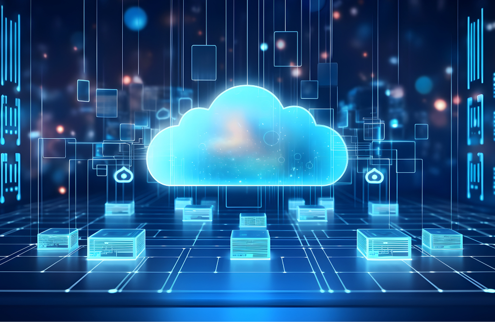 stock image of cloud computing technology