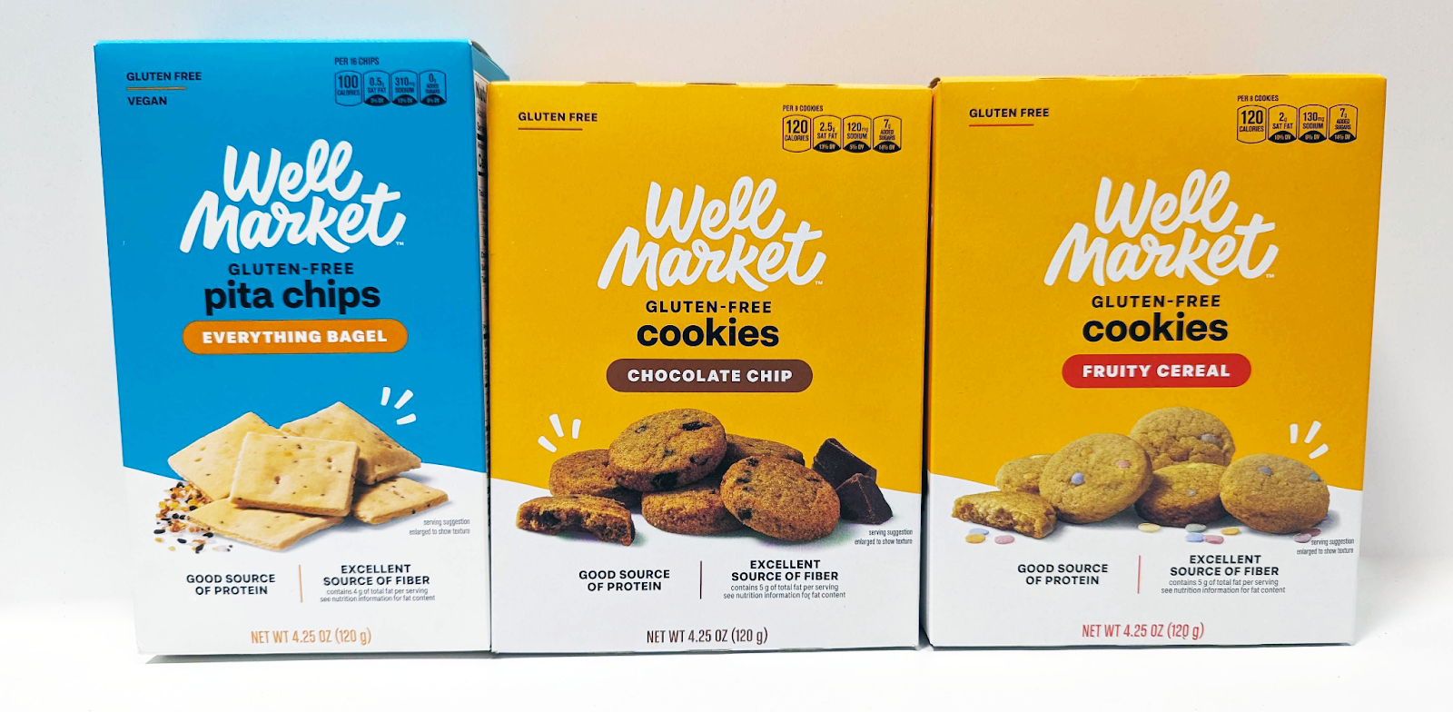 antithesis products, two boxes of cookies and one box of crackers
