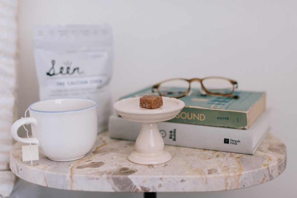 Seen Nutrition calcium chews on a table